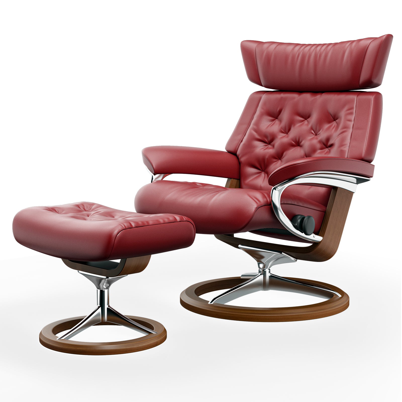 Chaise Lounge Chair with Ottoman
