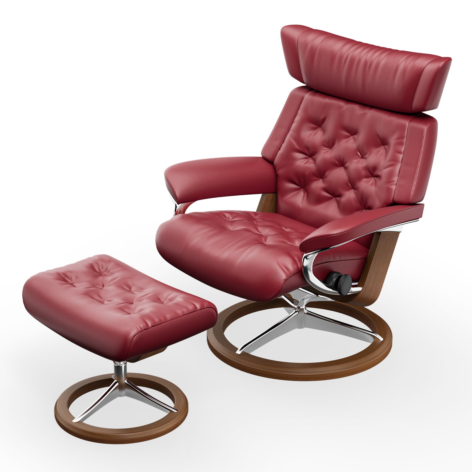 Chaise Lounge Chair with Ottoman