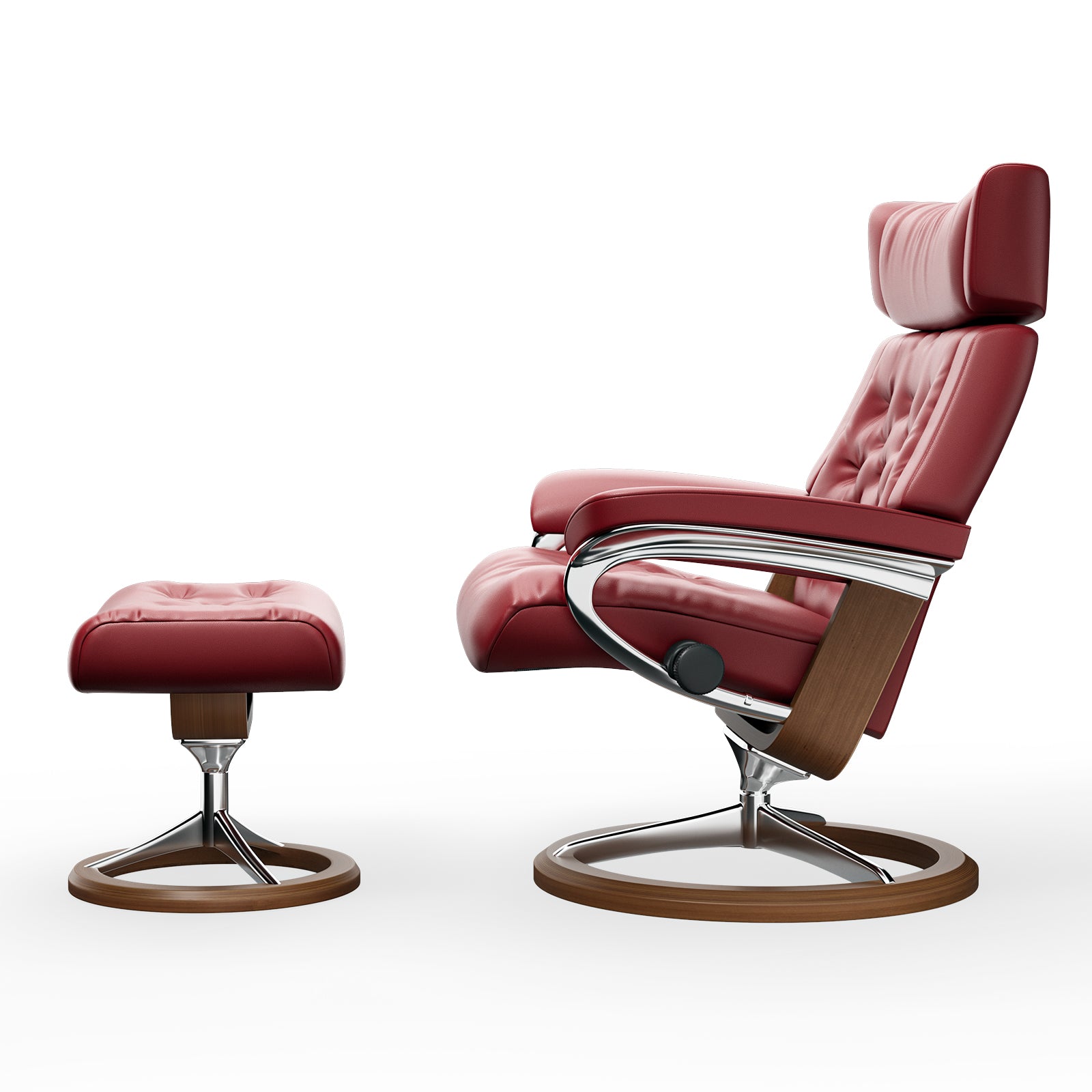 Chaise Lounge Chair with Ottoman