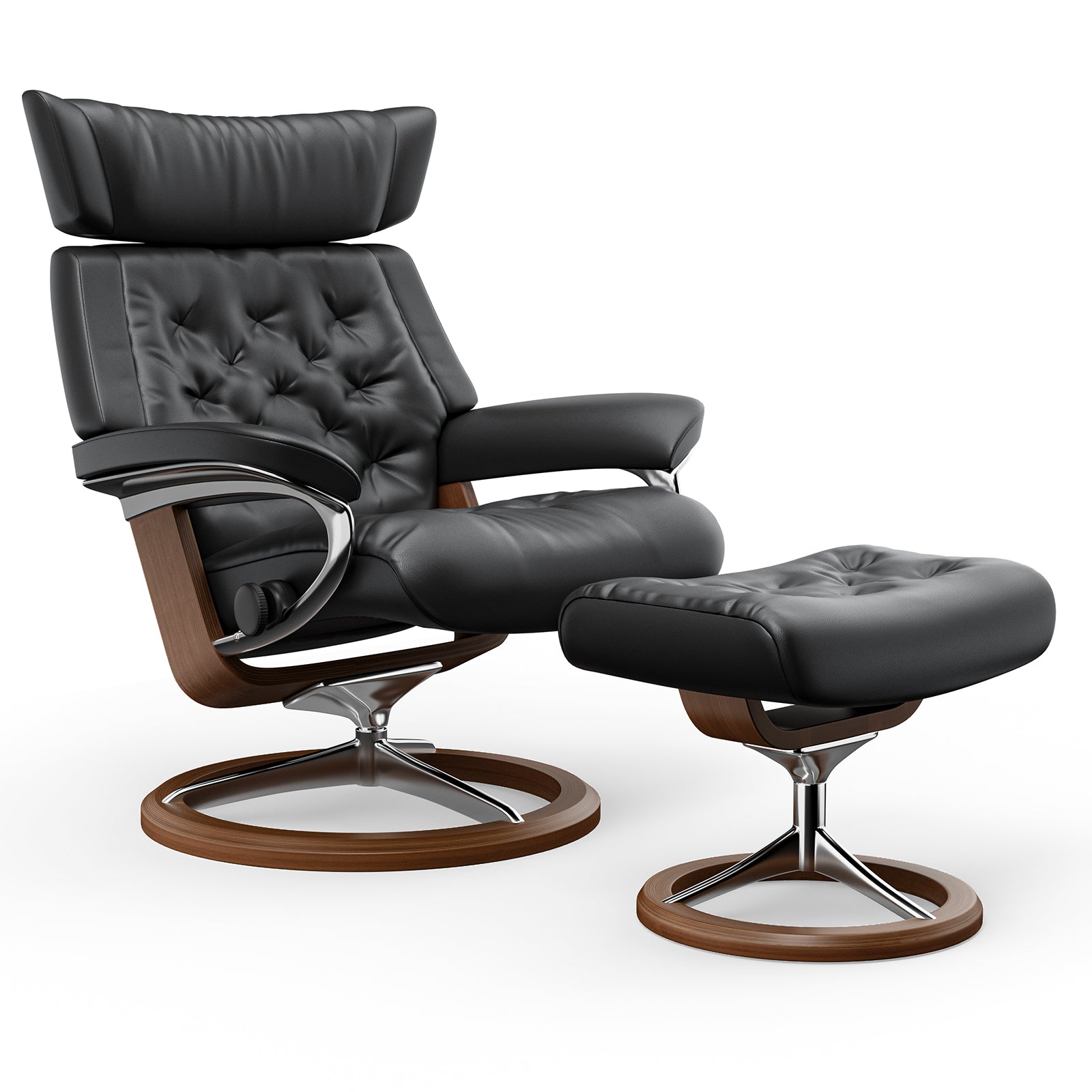 Chaise Lounge Chair with Ottoman