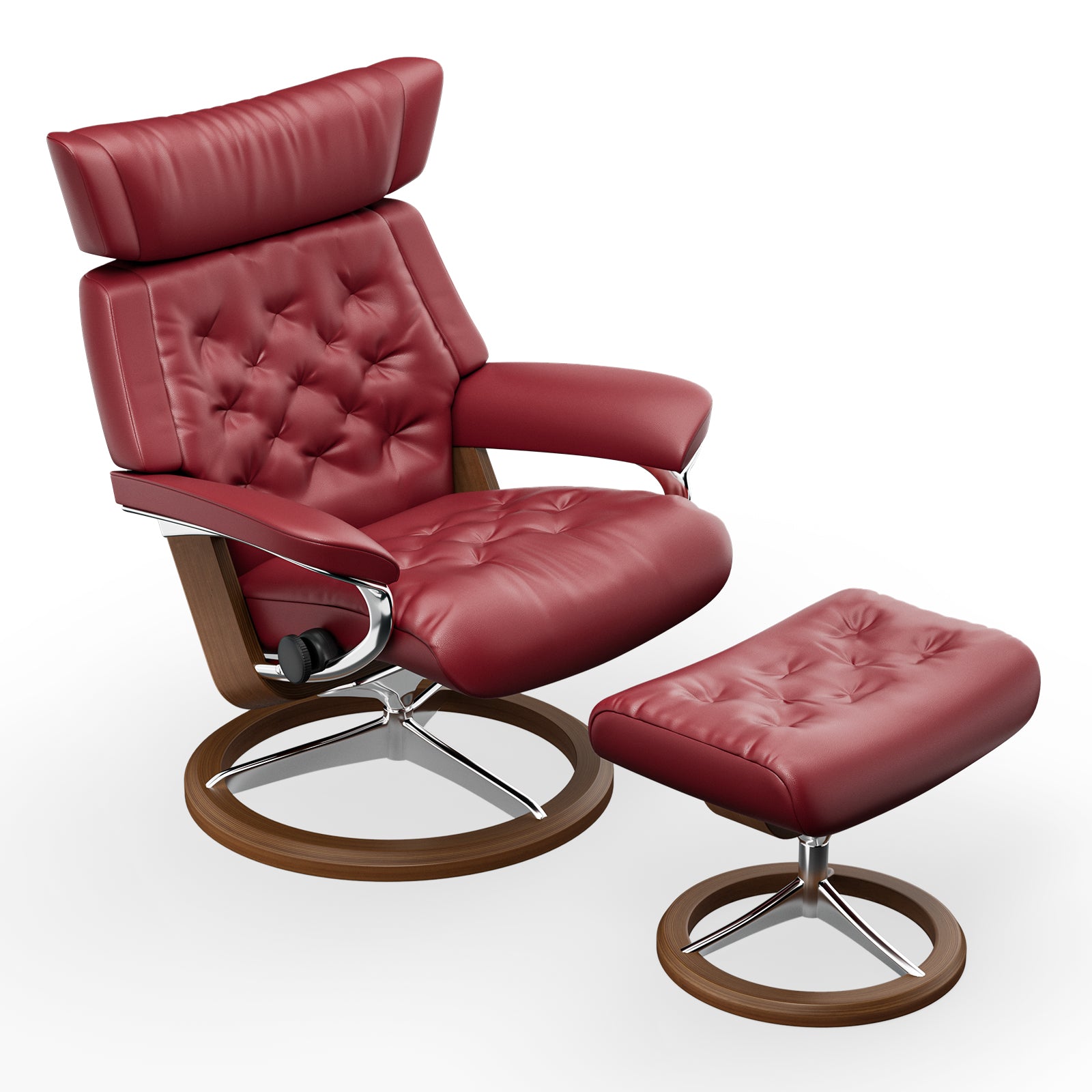 Chaise Lounge Chair with Ottoman