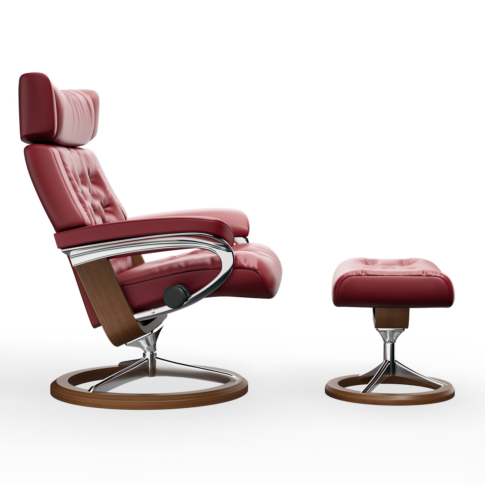 Chaise Lounge Chair with Ottoman