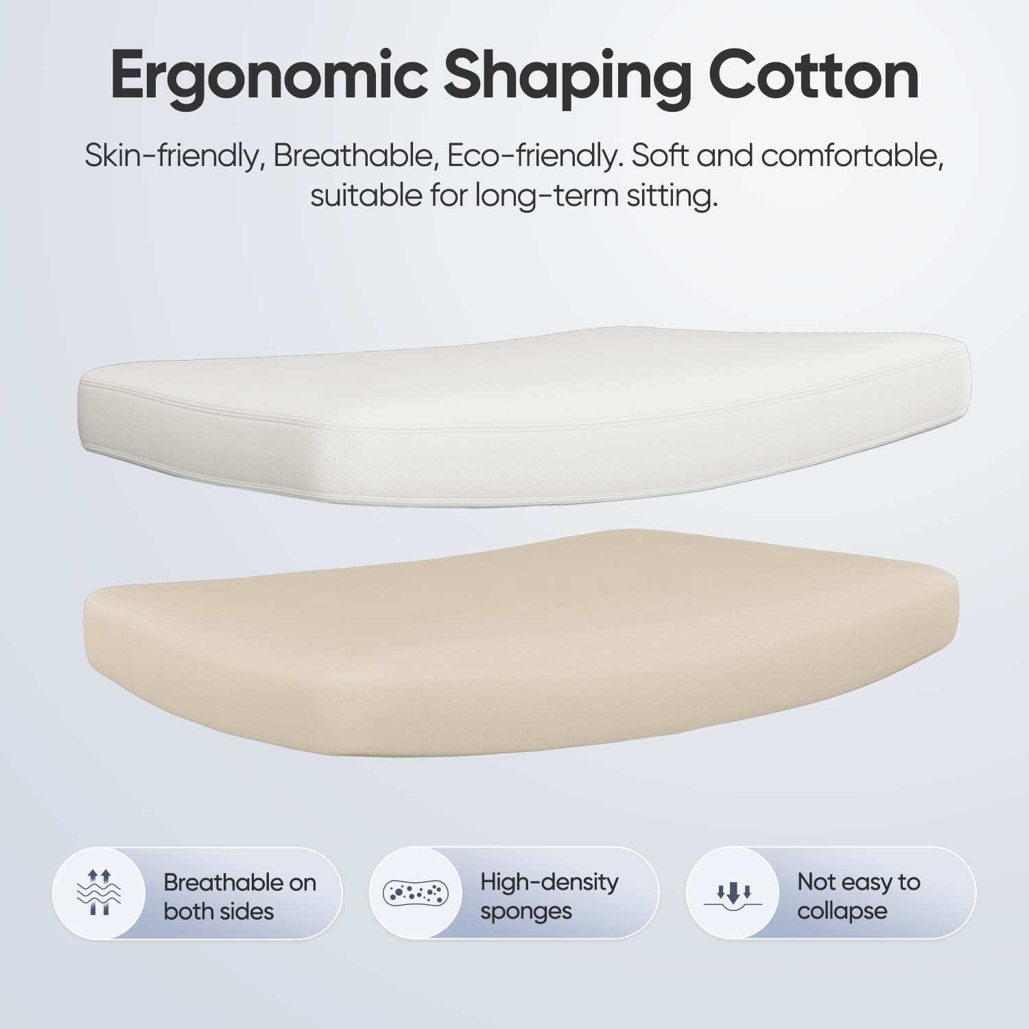 Ribbed Office Chair - Mid Back - White