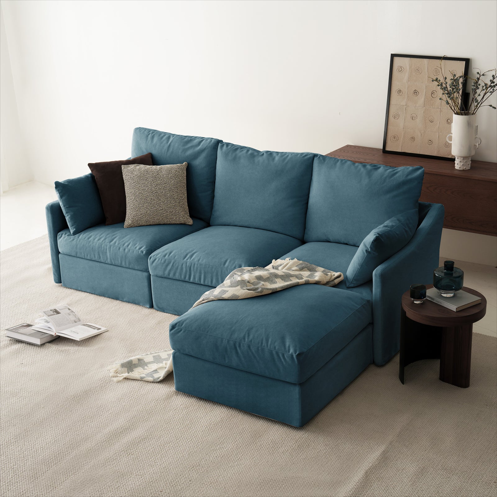 4 Seats Cloud Modular Sofa - Vorthio