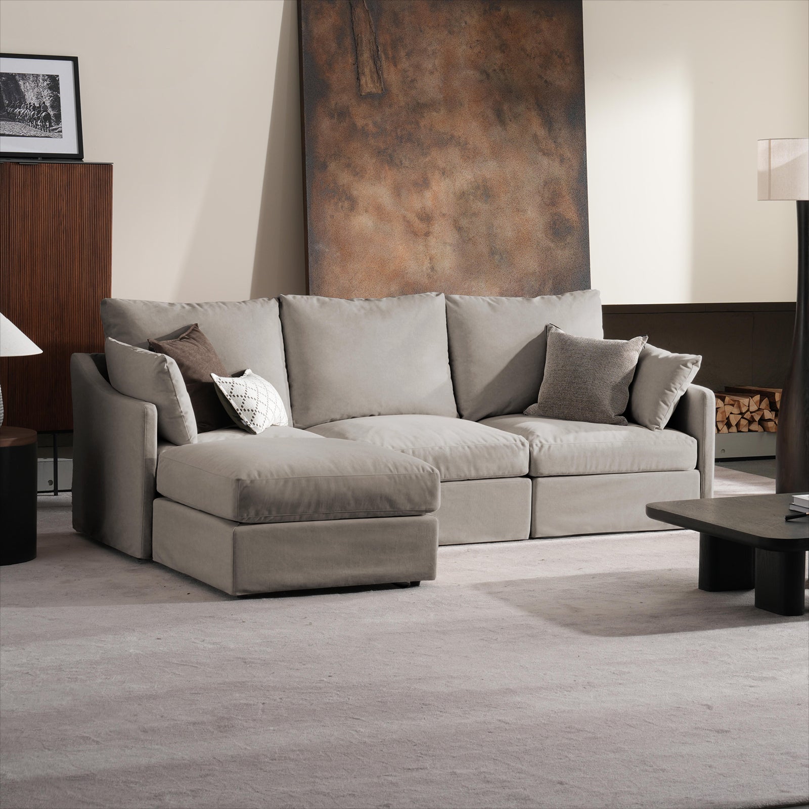 4 Seats Cloud Modular Sofa - Vorthio