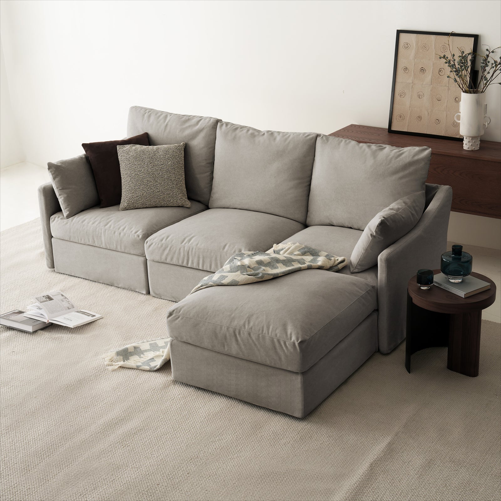 4 Seats Cloud Modular Sofa - Vorthio