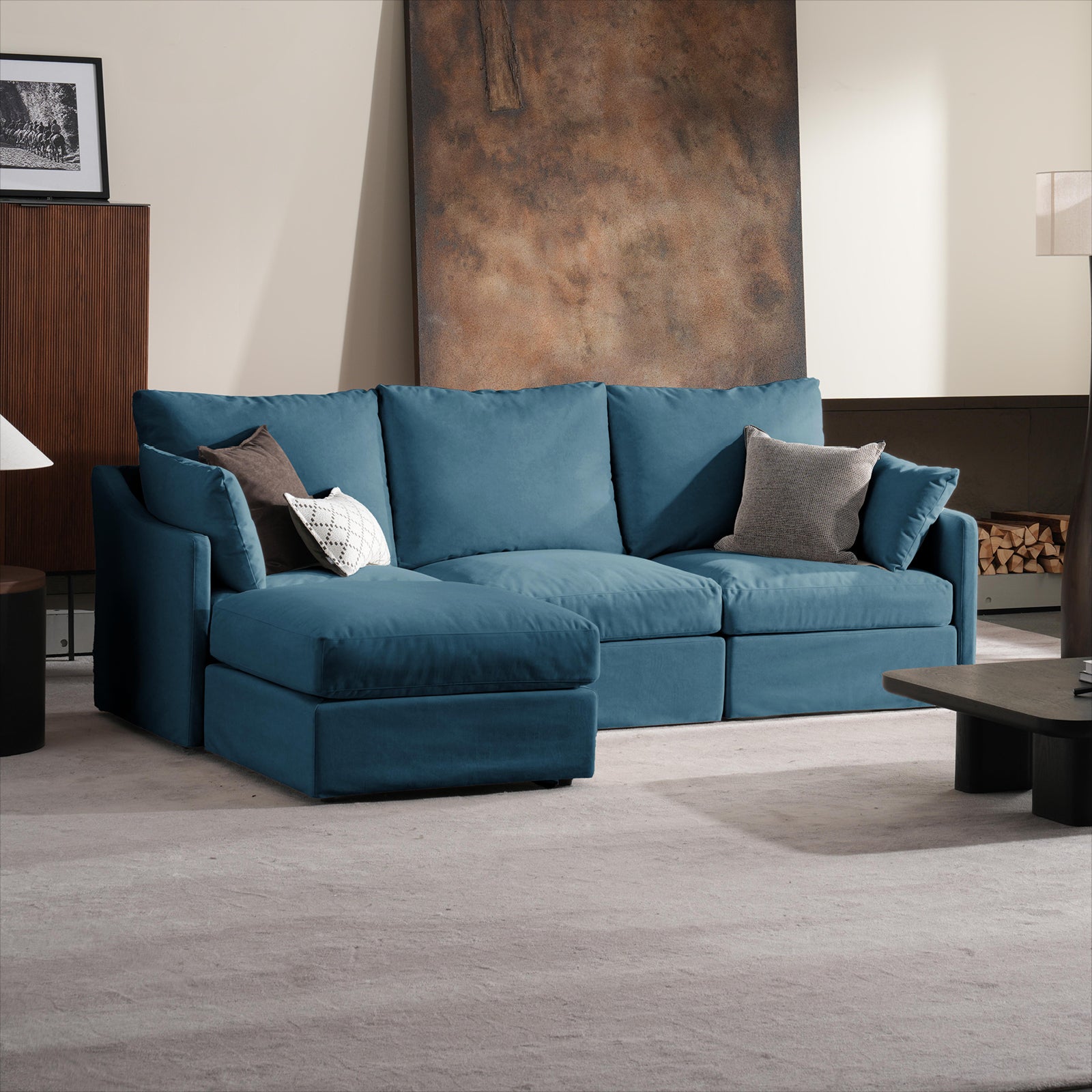 4 Seats Cloud Modular Sofa - Vorthio