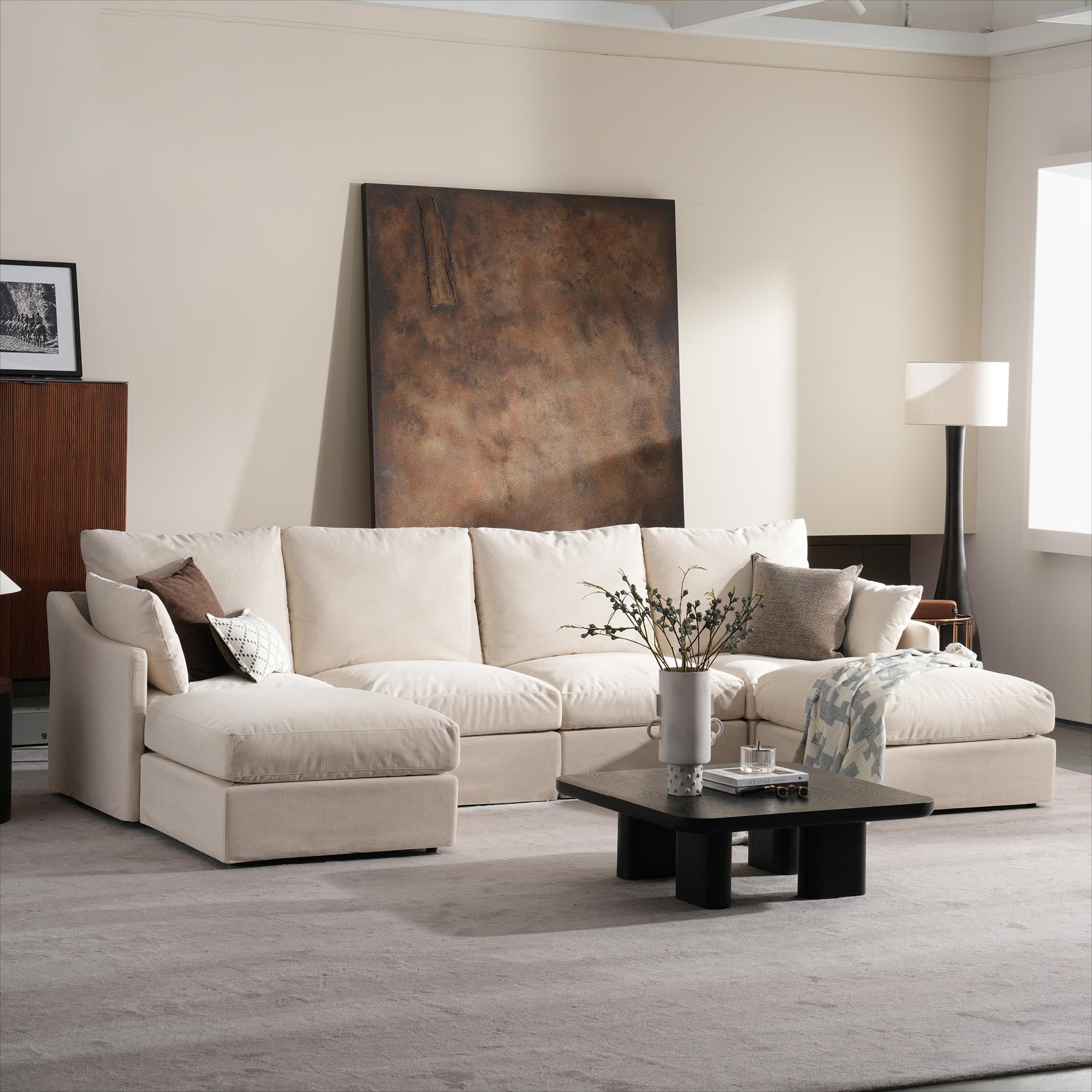 5 Seats Cloud Modular Sofa - Vorthio