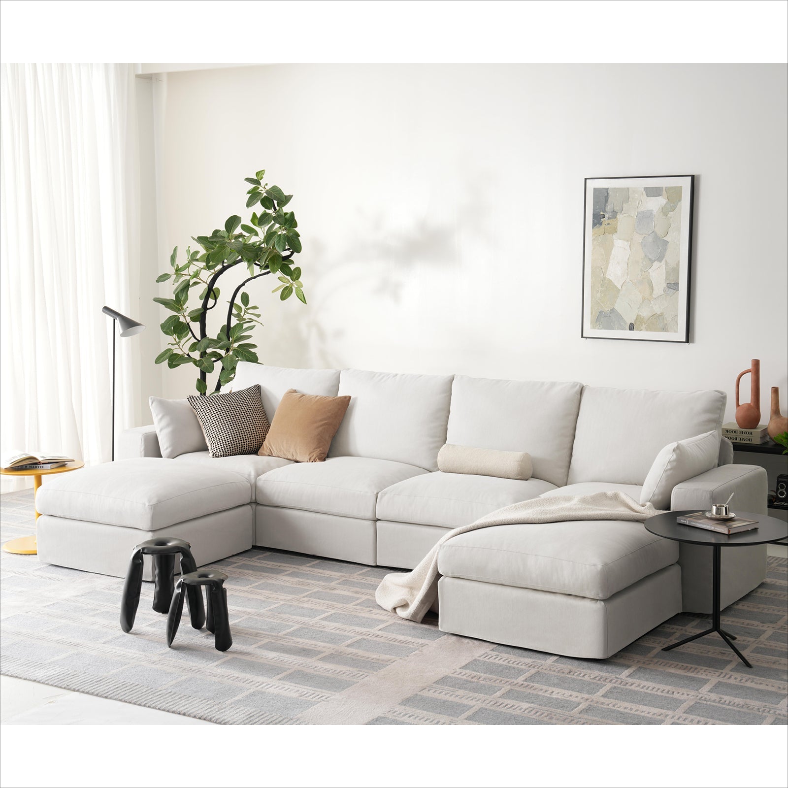 6 Seats Cloud Modular Couch - Vorthio