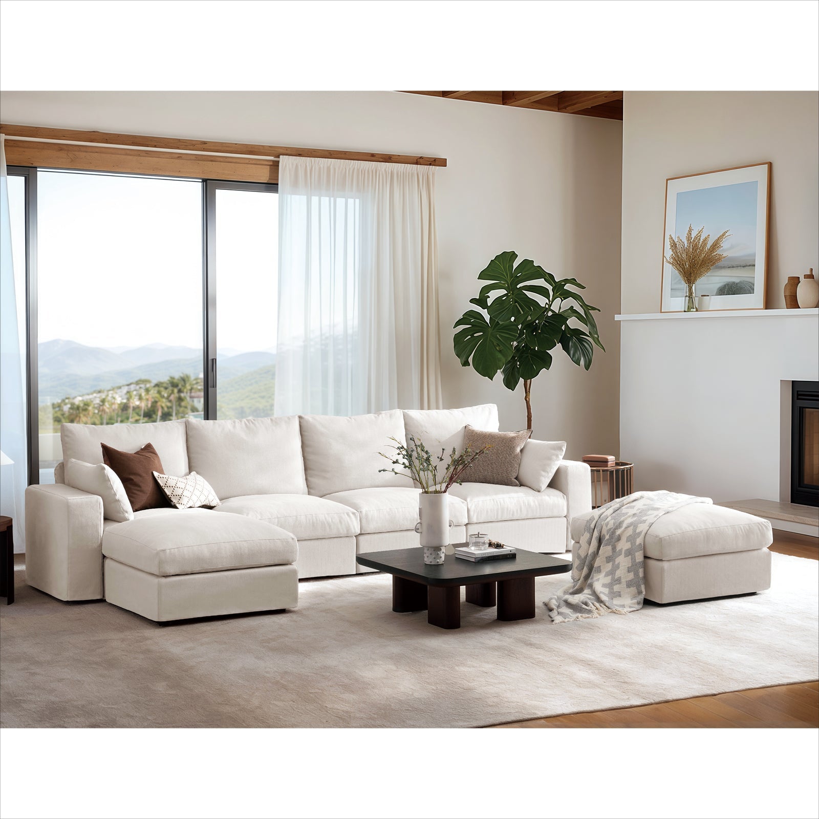 6 Seats Cloud Modular Couch - Vorthio