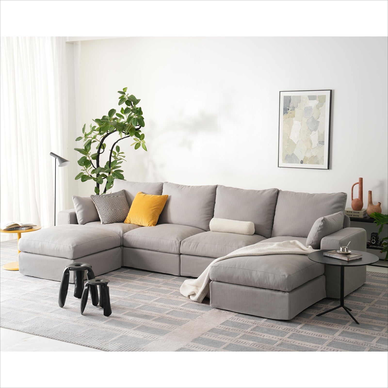 6 Seats Cloud Modular Couch - Vorthio