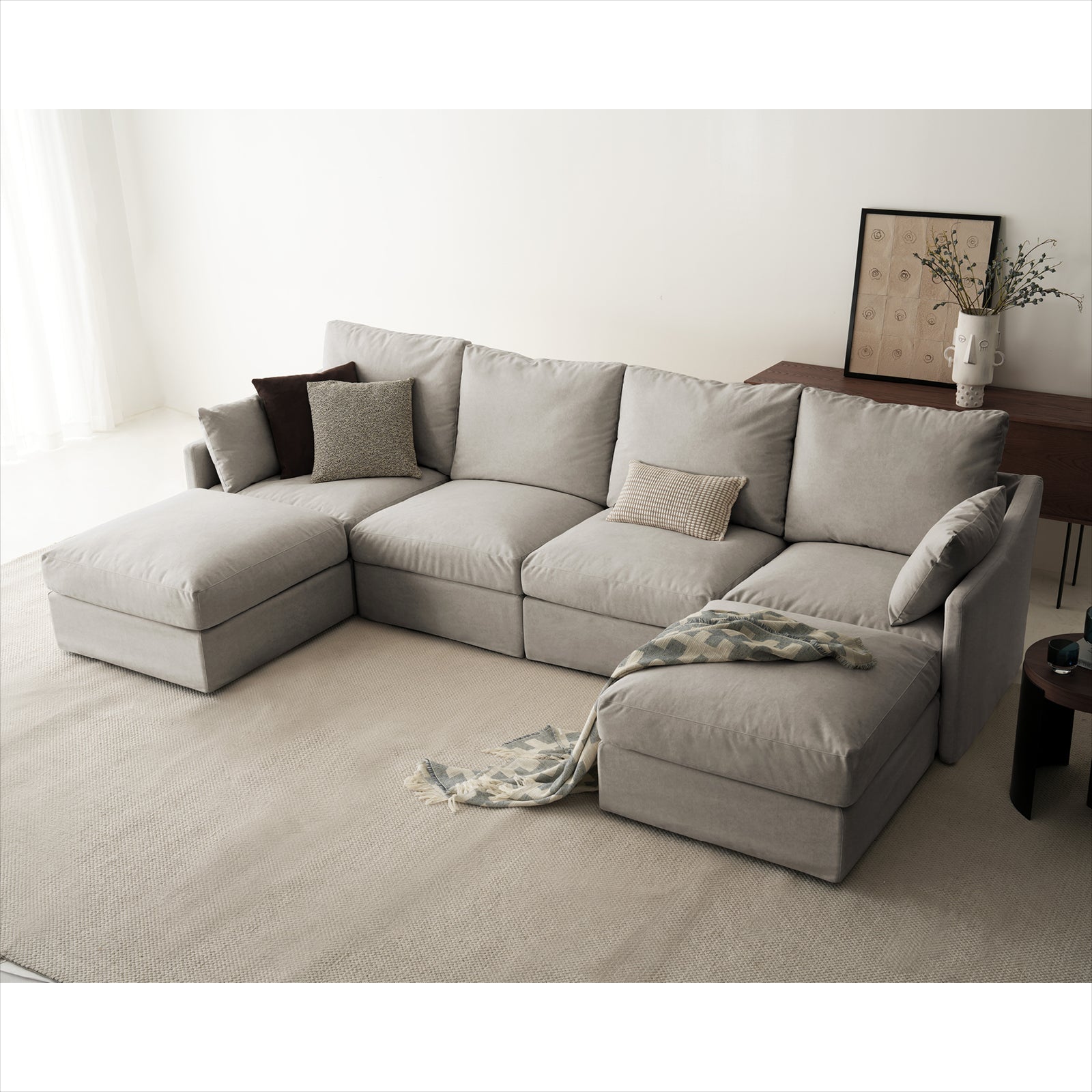 6 Seats Cloud Modular Sofa - Vorthio