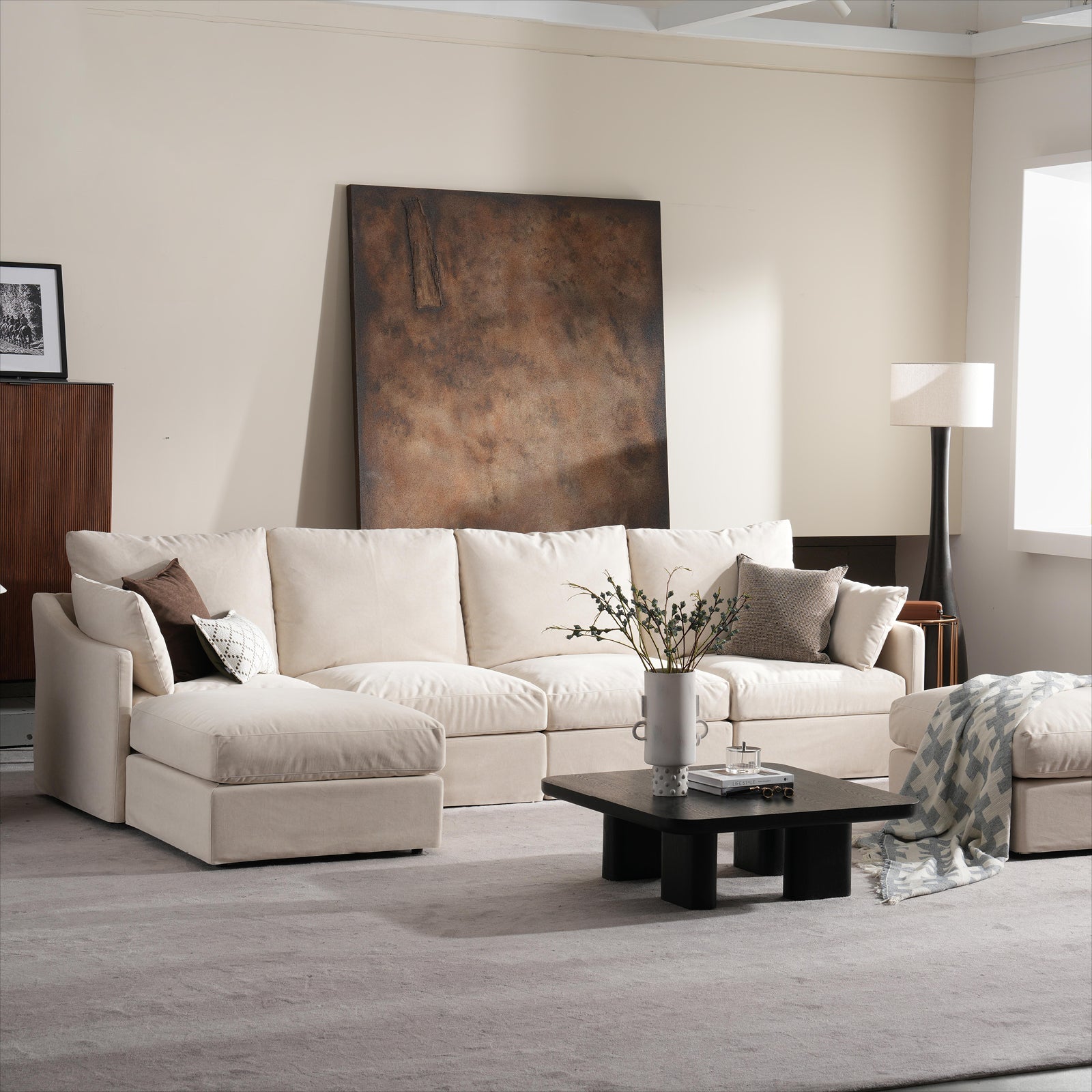 6 Seats Cloud Modular Sofa - Vorthio