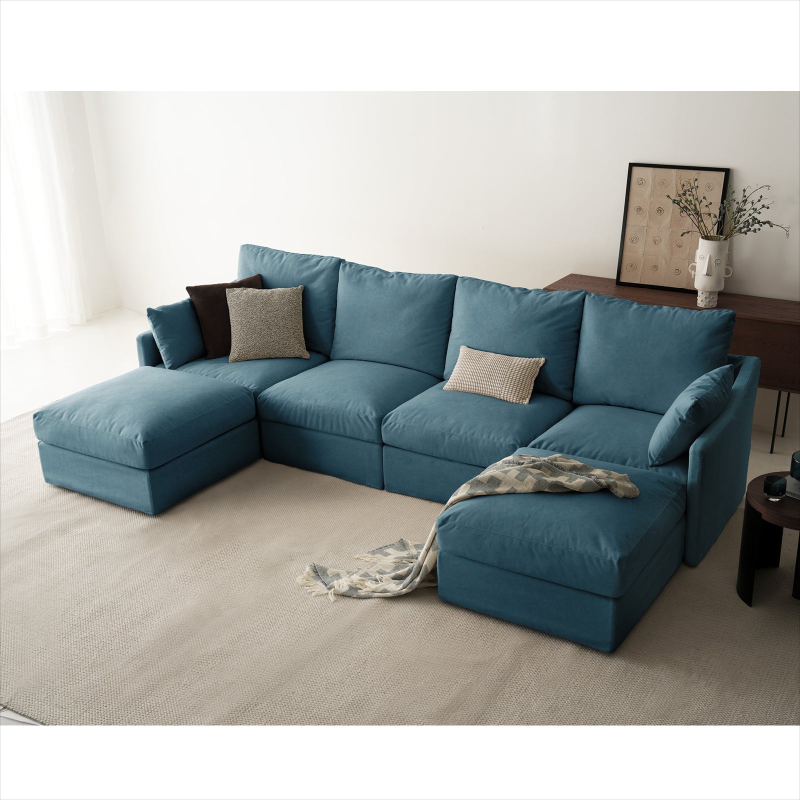 6 Seats Cloud Modular Sofa - Vorthio