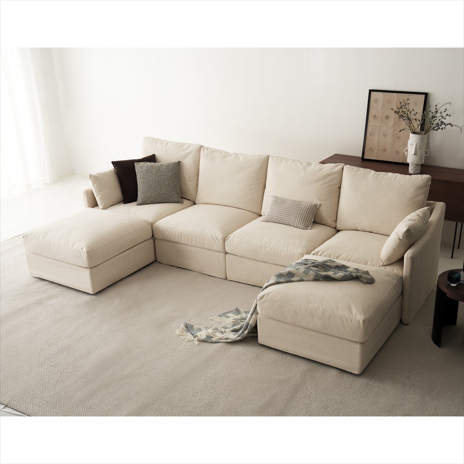 6 Seats Cloud Modular Sofa - Vorthio