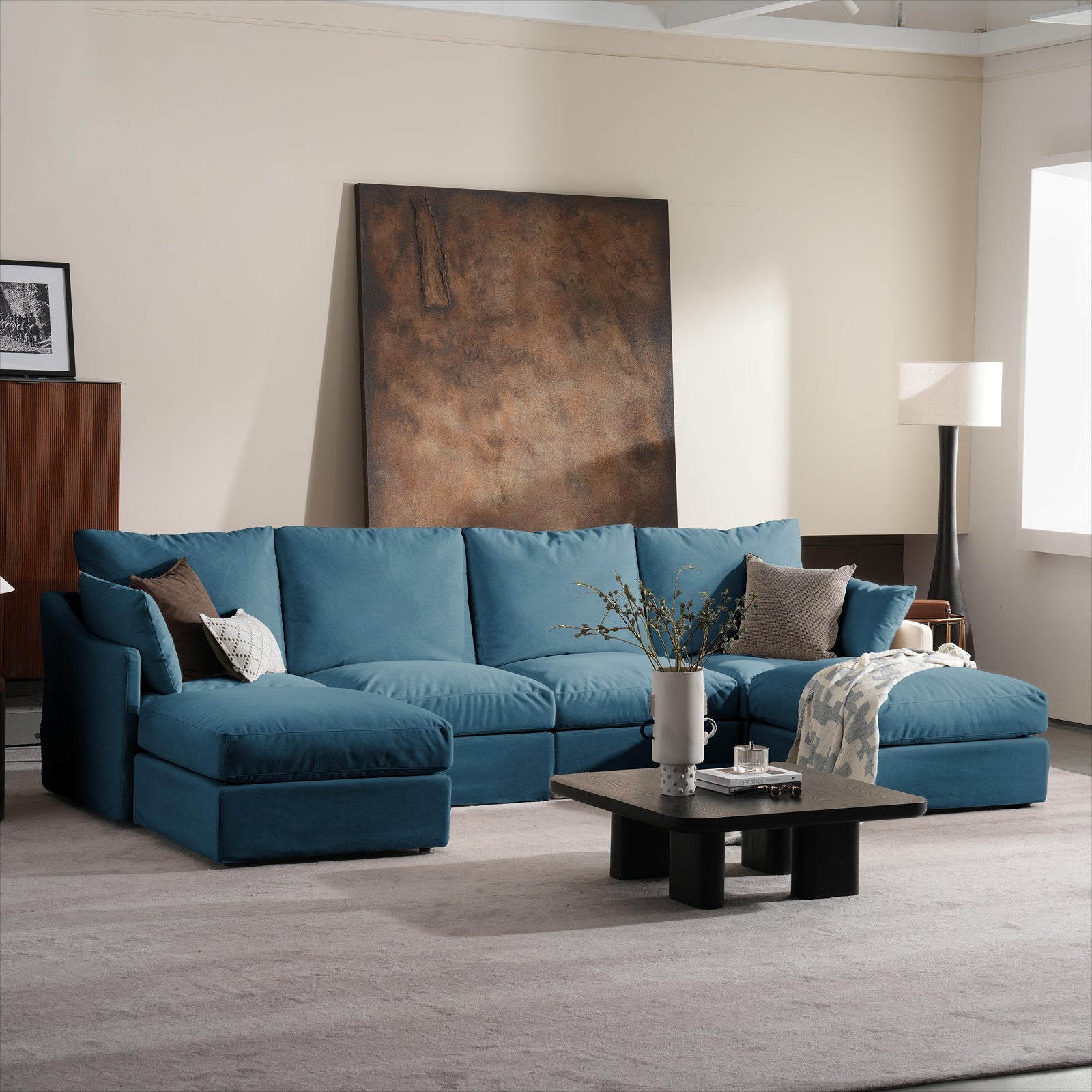 6 Seats Cloud Modular Sofa - Vorthio