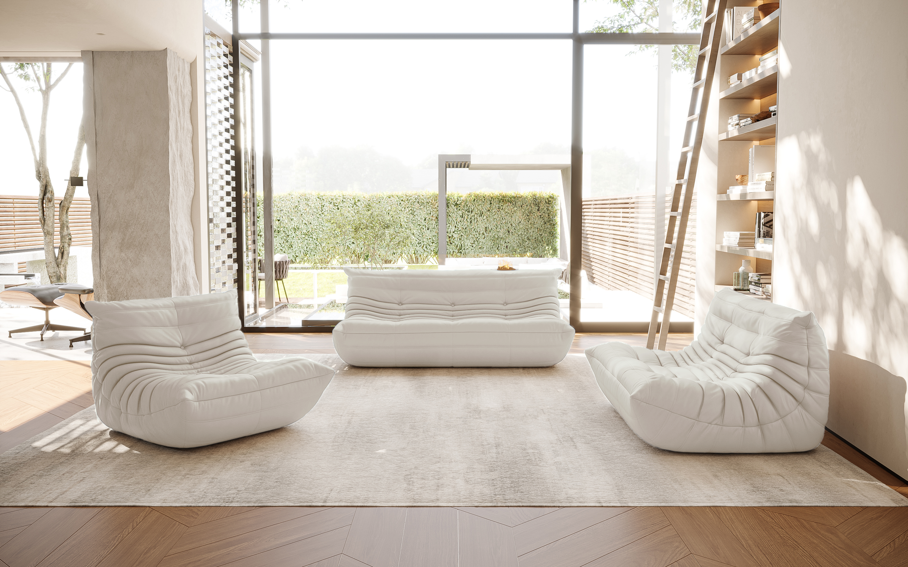 Togu Fireside Chair With Ottoman