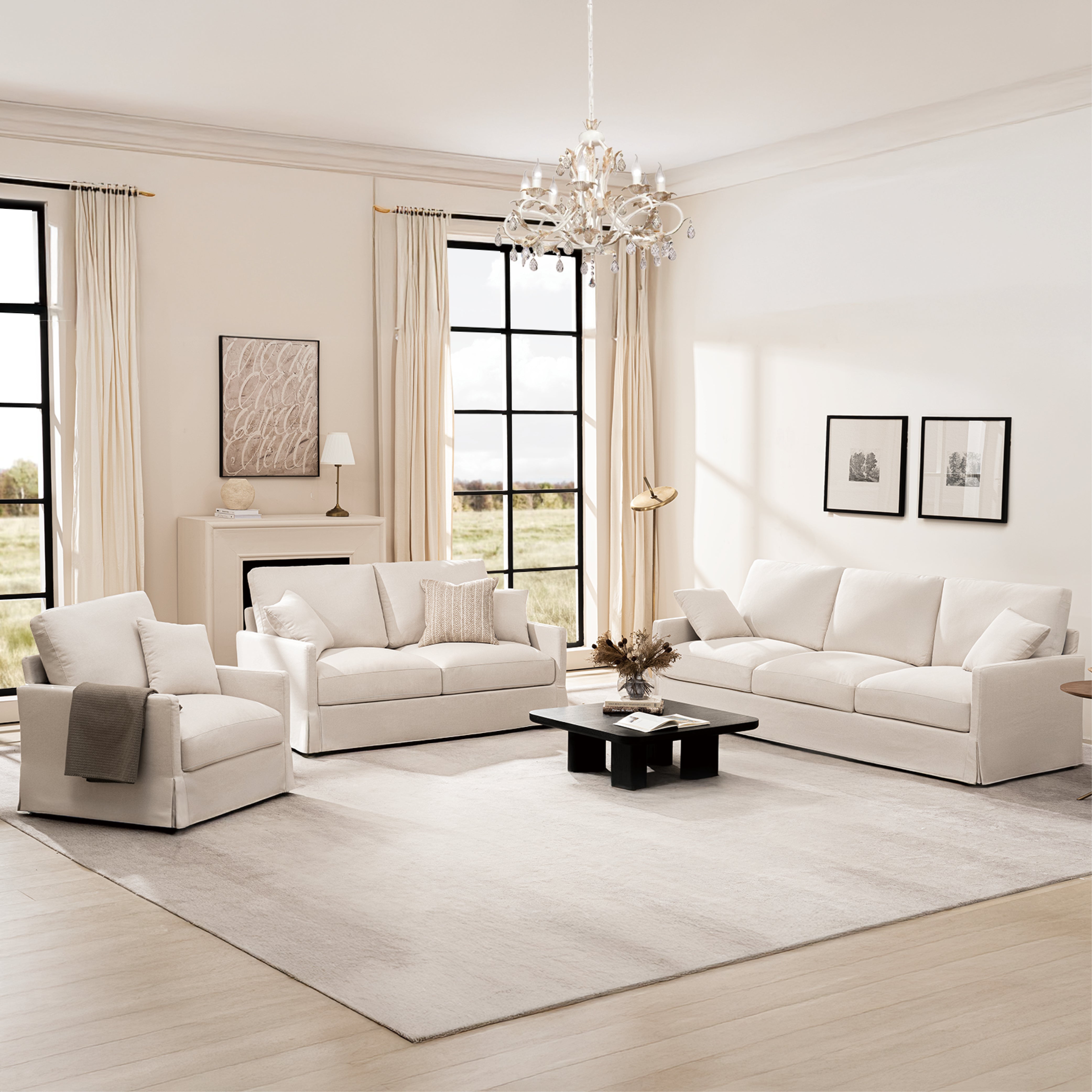 Cloud Couch 1+2+3 Set 6 Seater - Vorthio