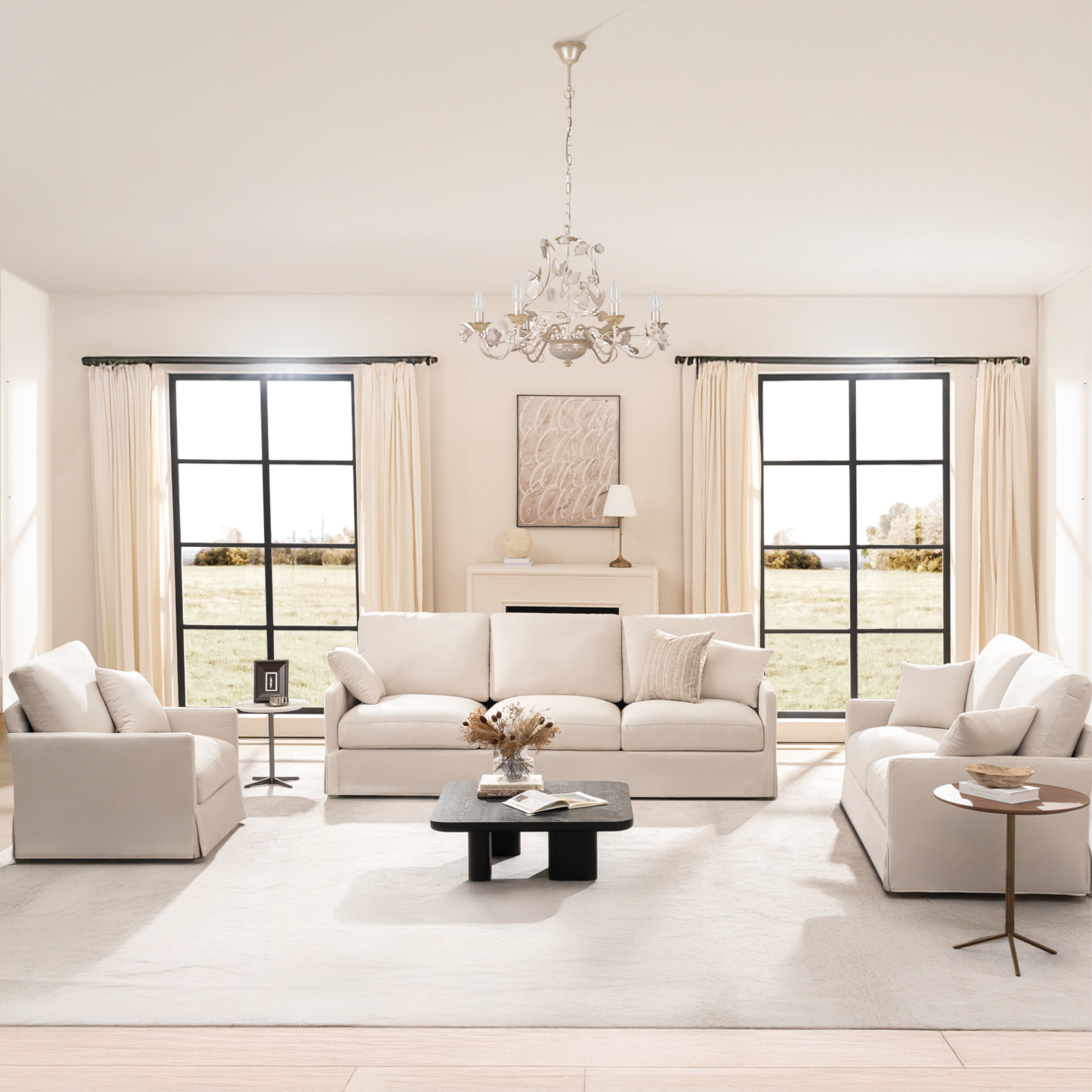 Cloud Couch 1+2+3 Set 6 Seater - Vorthio
