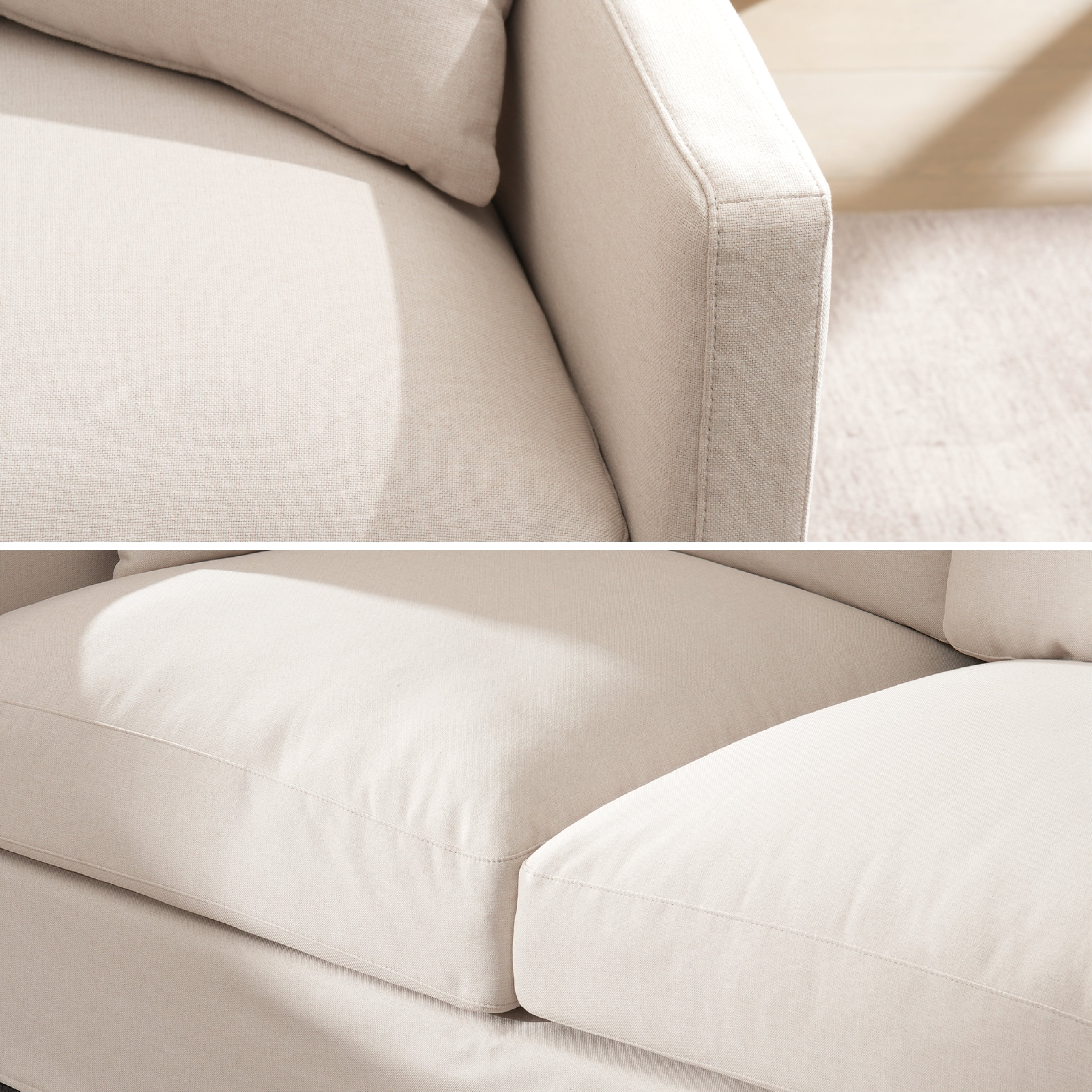 Cloud Couch 2+3+1 Set 5 Seater Sofa with Ottoman - Vorthio