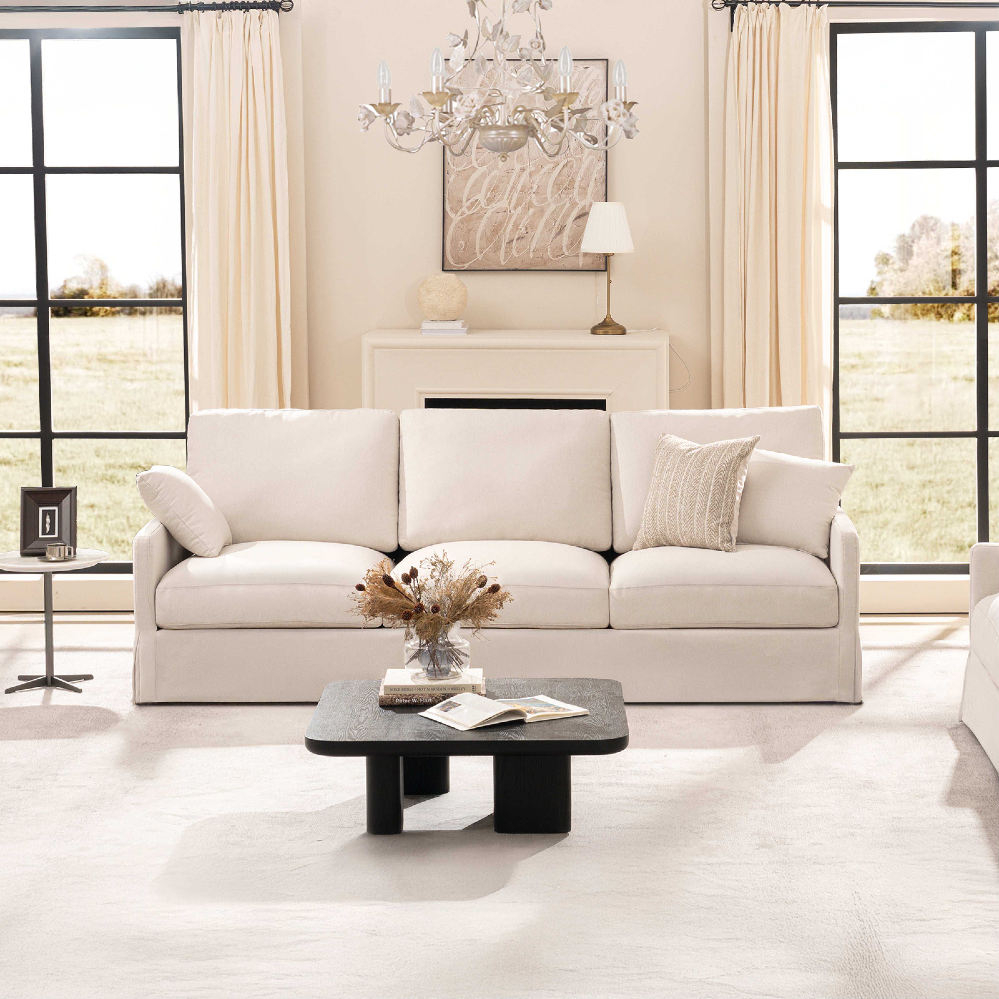 Cloud Couch 2+3+1 Set 5 Seater Sofa with Ottoman - Vorthio