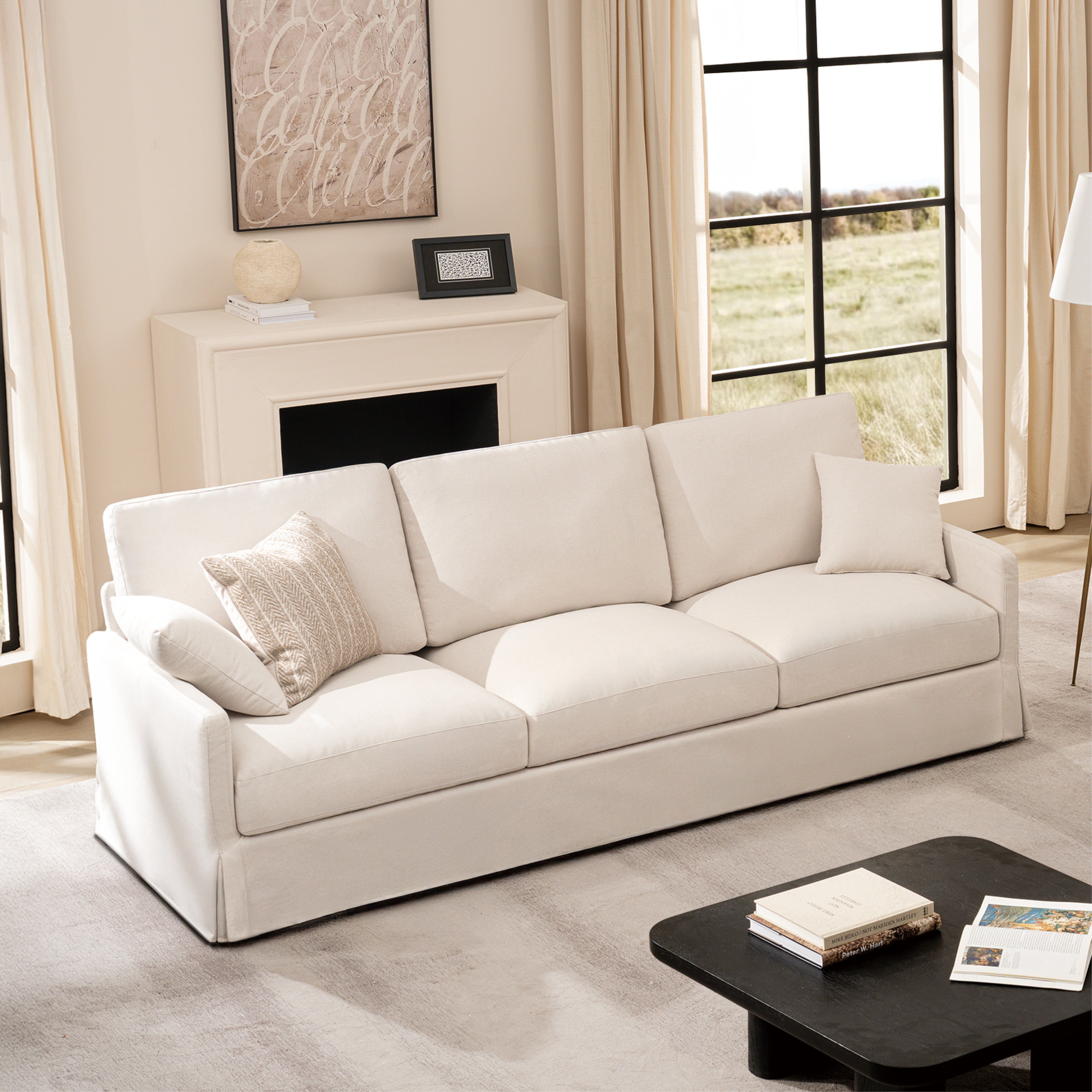 Cloud Couch 2+3+1 Set 5 Seater Sofa with Ottoman - Vorthio