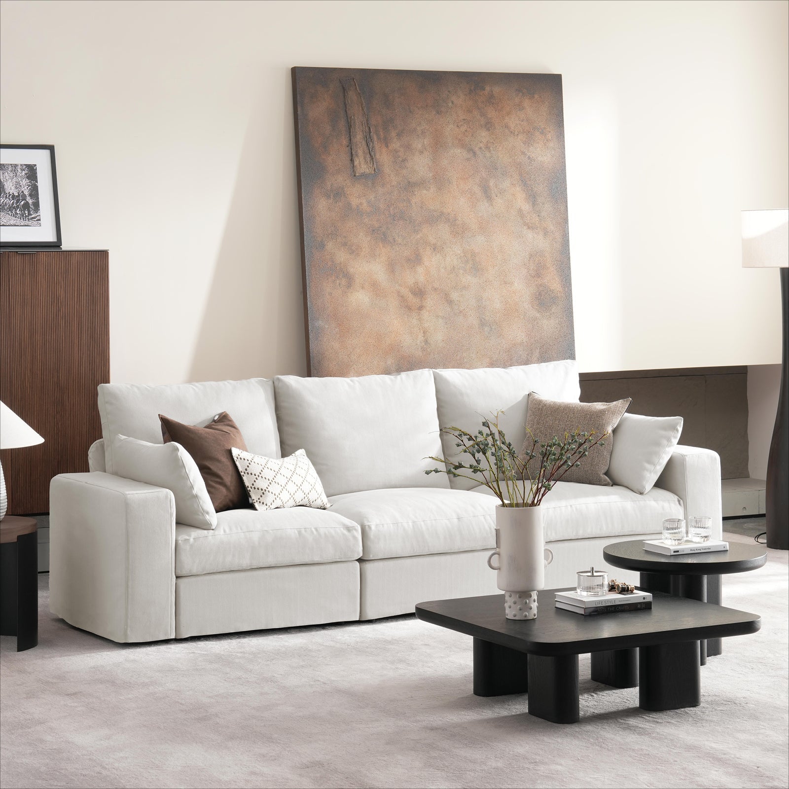 3 Seats Cloud Modular Couch - Vorthio