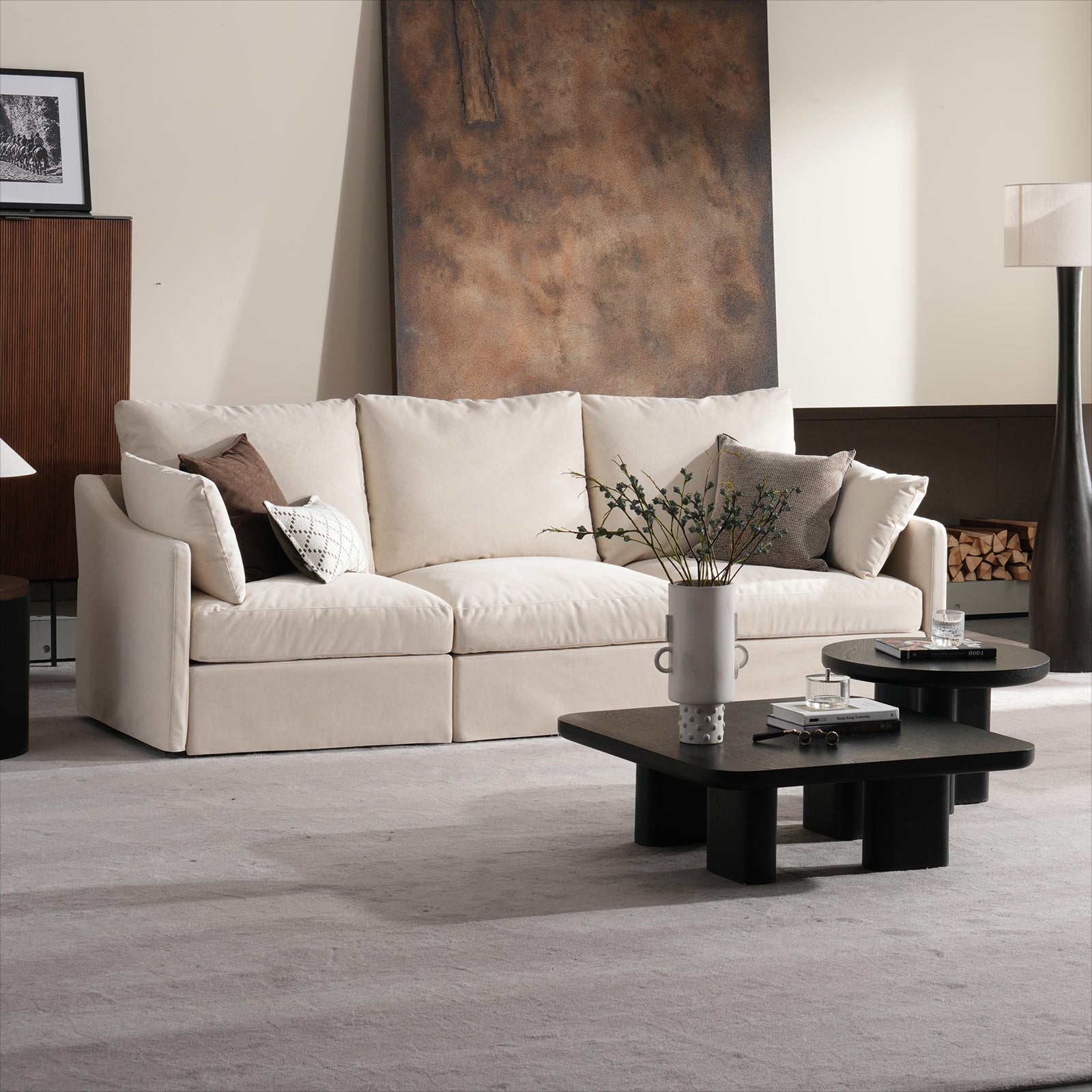 3 Seats Cloud Modular Sofa - Vorthio