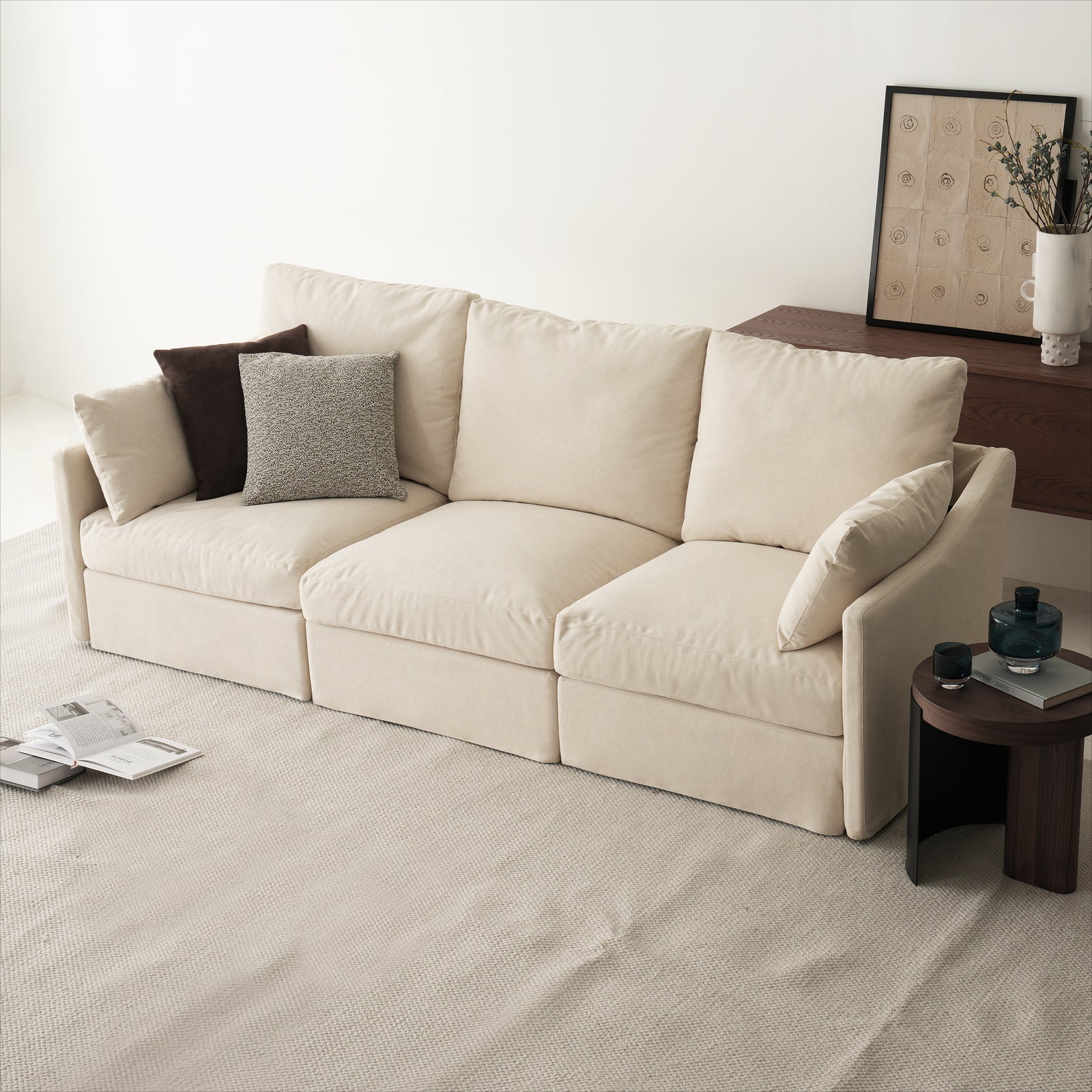 3 Seats Cloud Modular Sofa - Vorthio