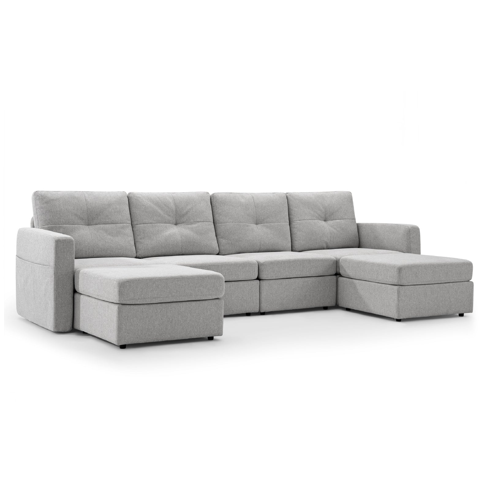 5+2 Set 7 Seaters Sofa with Ottomans - Vorthio
