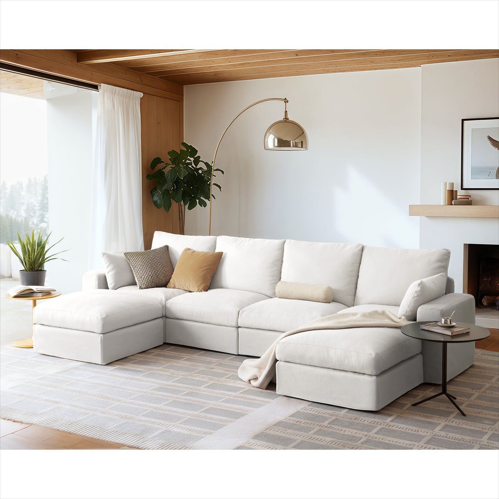 6 Seats Cloud Modular Couch - Vorthio