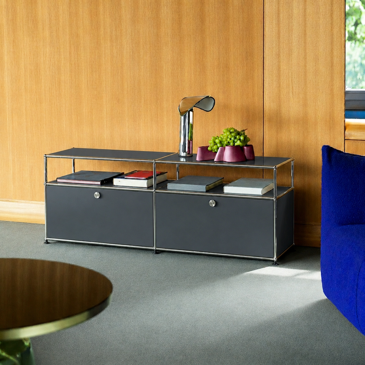 60" Modular Metal Storage Cabinet media (O2)