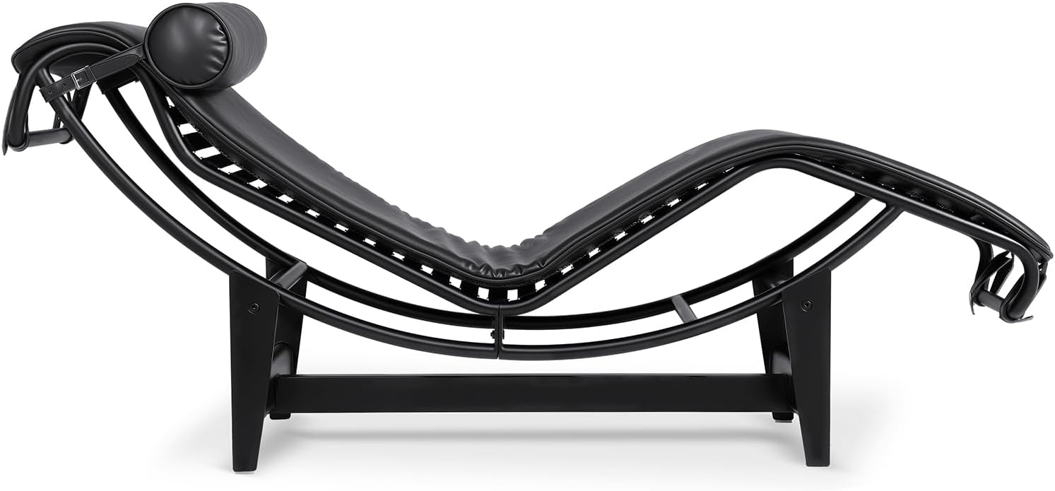 LC-4 Chaise Lounge Chair Floating Chair-Black