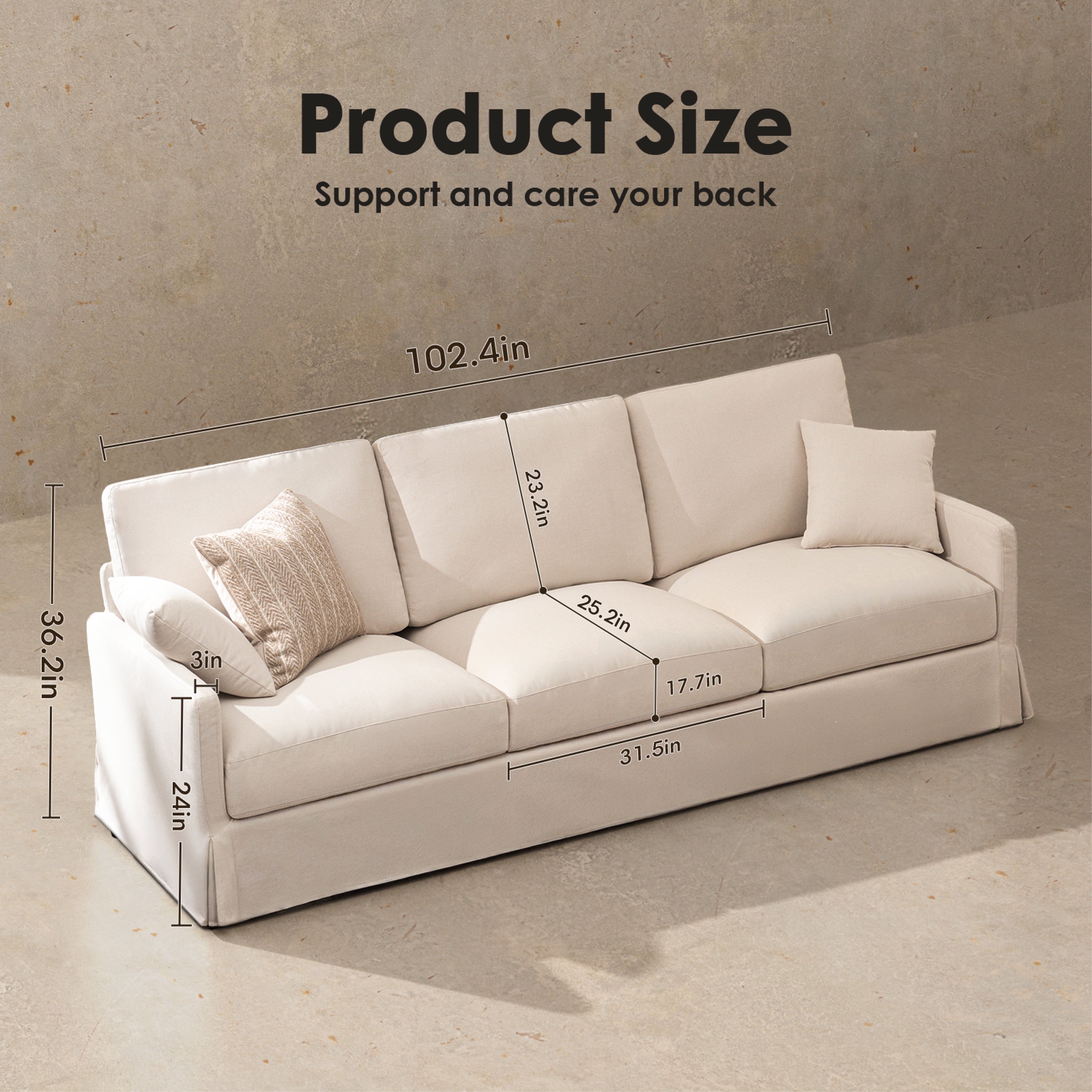 Cloud Couch 1+2+3 Set 6 Seater - Vorthio
