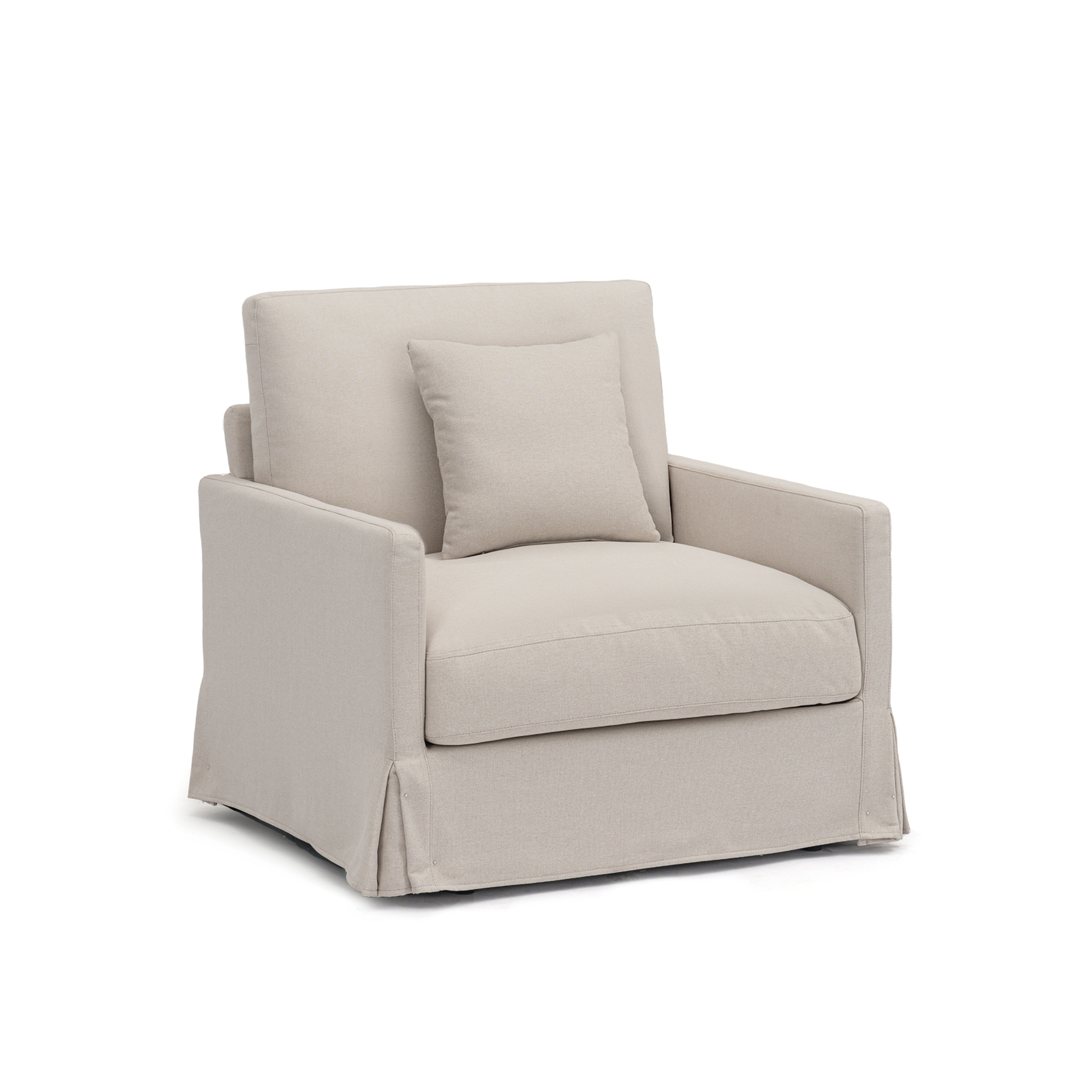 Cloud Couch Single Seater Sofa with Ottoman - Vorthio