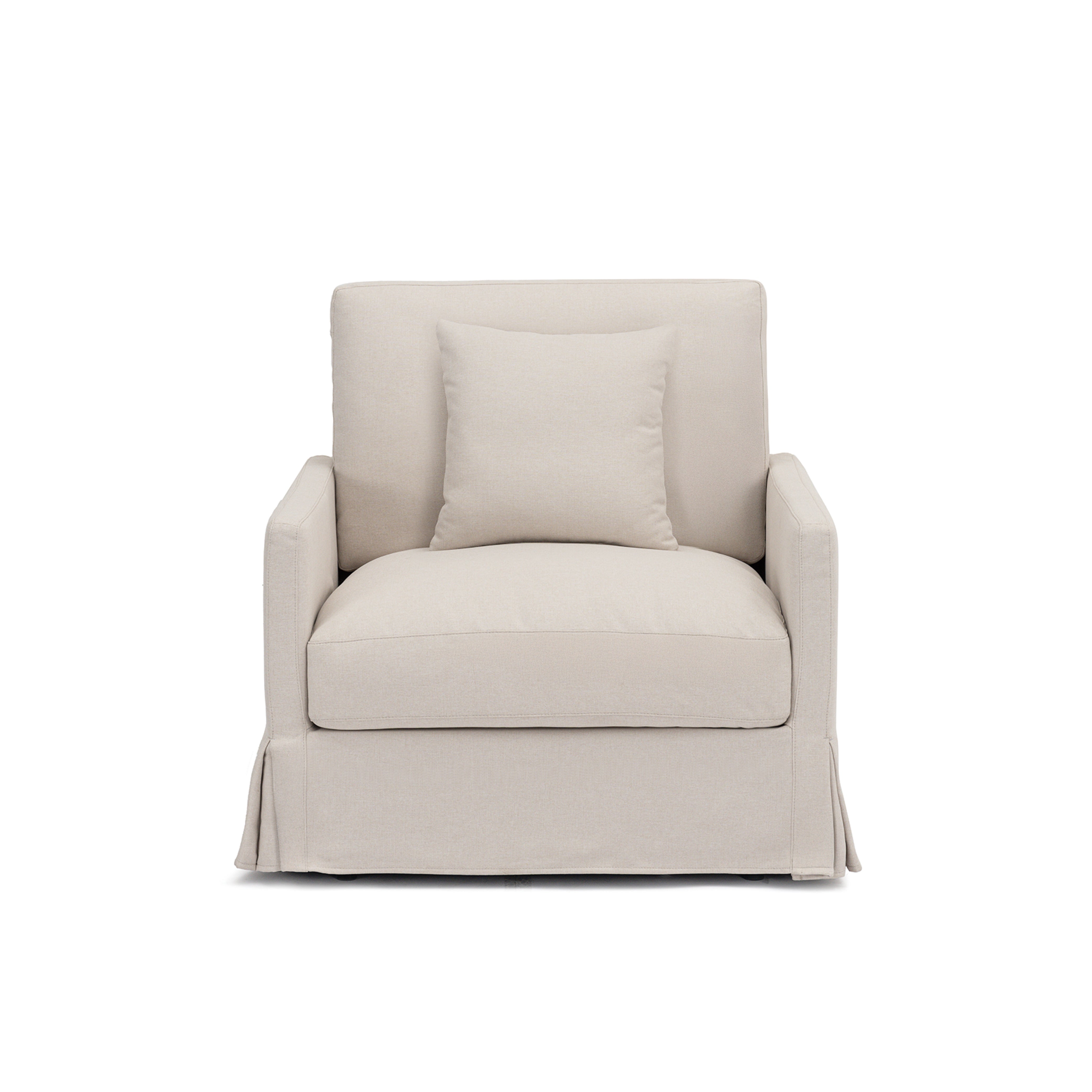 Cloud Couch Single Seater Sofa with Ottoman - Vorthio