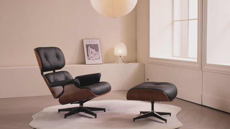 Mid-Century Lounge Chair and Ottoman - 360 display, Vintage